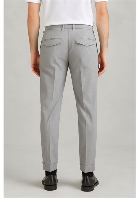 Pantaloni grigio - azzurro in lana vergine elasticizzata PT TORINO | Pantaloni | COAFMAZA0CL10220